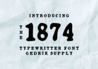 1874 Font - Featured Image