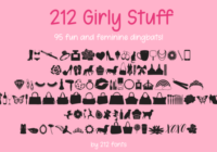 212 Girly Stuff Font - Featured Image