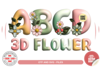 3D Flower Font Font - Featured Image