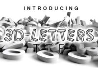 3D Letters Font - Featured Image