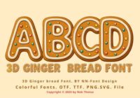 3d Ginger Bread Font - Featured Image