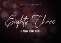 83 Script Font - Featured Image