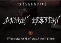 ANHOLY LESTERY Font - Featured Image