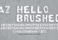 AZ Hello Brushed Font - Featured Image