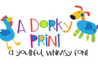 A Dorky Print Font - Featured Image