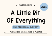 A Little Bit of Everything Font - Featured Image