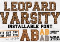 Ab Leopard Varsity Font - Featured Image
