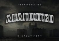 Abandoned Font - Featured Image