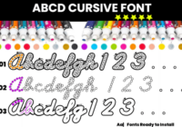 Abcd Cursive Dot Marker Font - Featured Image