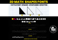 Abcd Ref 2d Shapes Outlined Font - Featured Image