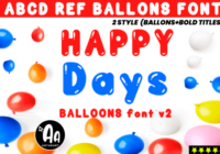 Abcd Ref Balloons Font - Featured Image