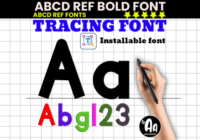 Abcd Ref Bold Tracing Font - Featured Image