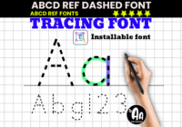 Abcd Ref Dashed Dotted Tracing Font - Featured Image