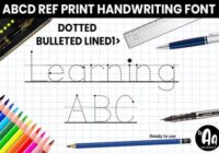 Abcd Ref Dotted Bulleted Lined1 Font - Featured Image