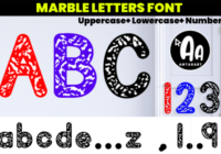 Abcd Ref Marbled Font - Featured Image