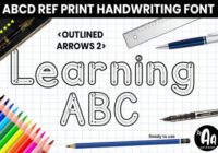 Abcd Ref Outlined Arrows2 Font - Featured Image