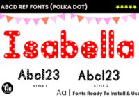 Abcd Ref Polka Dot Font - Featured Image