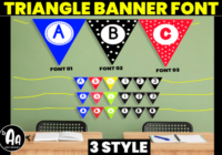 Abcd Ref Triangle Banner3 Font - Featured Image