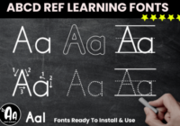 Abcd Tracing Alphabet Letters Bundle Font - Featured Image