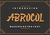 Abrocol Font - Featured Image