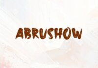Abrushow Font - Featured Image