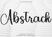 Abstrack Font - Featured Image