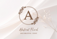 Abstract Floral Font - Featured Image