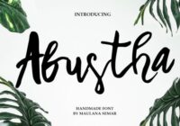 Abustha Font - Featured Image