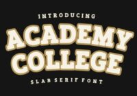 Academy College Font - Featured Image