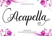 Acapella Font - Featured Image