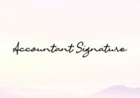 Accountant Signature Font - Featured Image