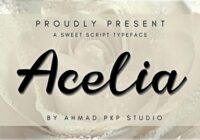 Acelia Font - Featured Image