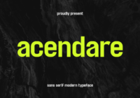 Acendare Font - Featured Image