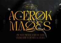 Acerok Mages Font - Featured Image