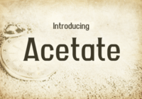 Acetate Font - Featured Image