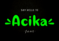 Acika Font - Featured Image