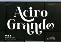 Aciro Grande Font - Featured Image