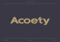 Acoety Font - Featured Image