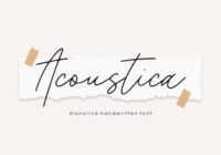Acoustica Font - Featured Image