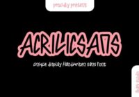 Acrilic Sans Font - Featured Image