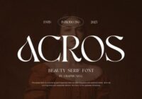 Acros Font - Featured Image