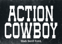 Action Cowboy Font - Featured Image