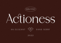 Actioness Font - Featured Image