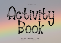 Activity Book Font - Featured Image