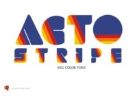 Acto Stripe Font - Featured Image