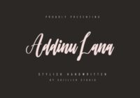 Addinu Lana Font - Featured Image