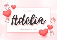 Adelia Script Font - Featured Image