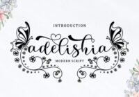 Adelishia Script Font - Featured Image