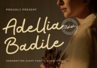 Adellia Badile Font - Featured Image