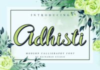 Adhisti Font - Featured Image